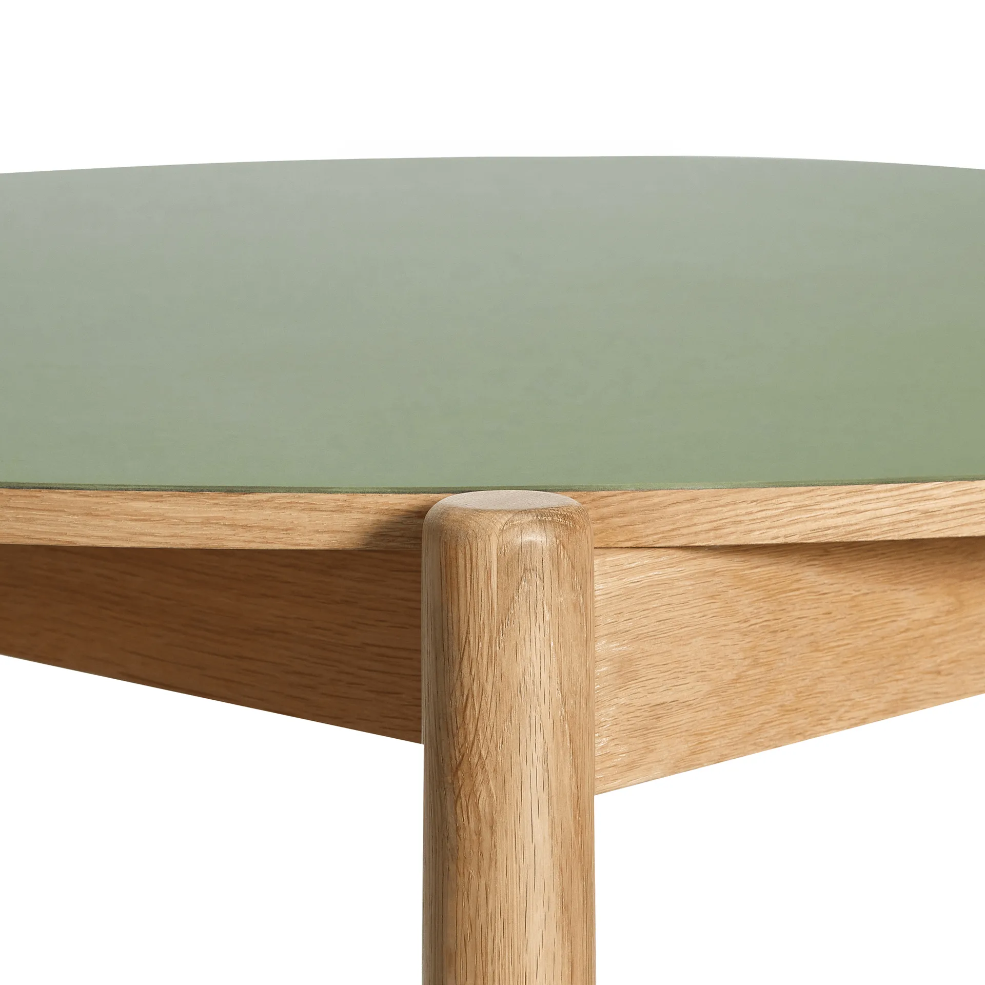 Oblique dining table, Olive, Ø126 cm Hübsch Interior