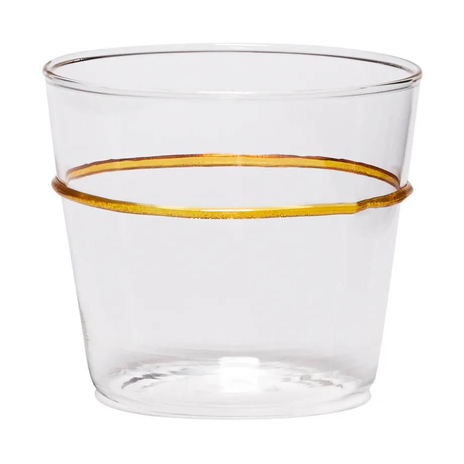 Orbit drinking glass 20 cl, Yellow Hübsch Interior
