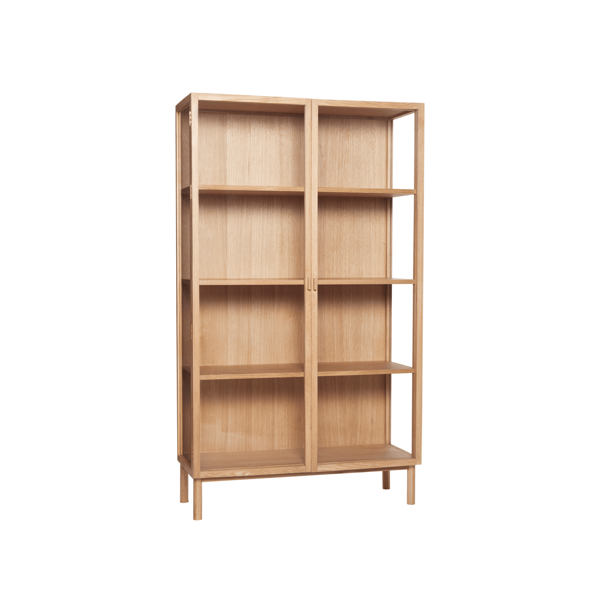 Hübsch Panorama display cabinet large Oak | Scandinavian Design | Display & glass cabinets | Beige