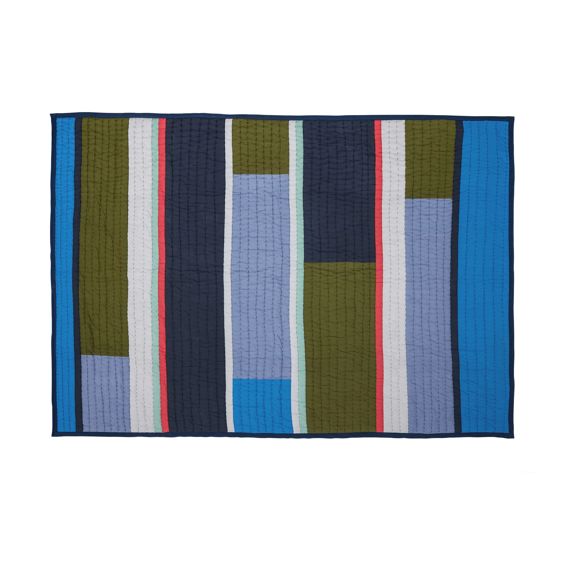 Pavilion throw blanket, Blue-multicolour, 140x200 cm Hübsch Interior