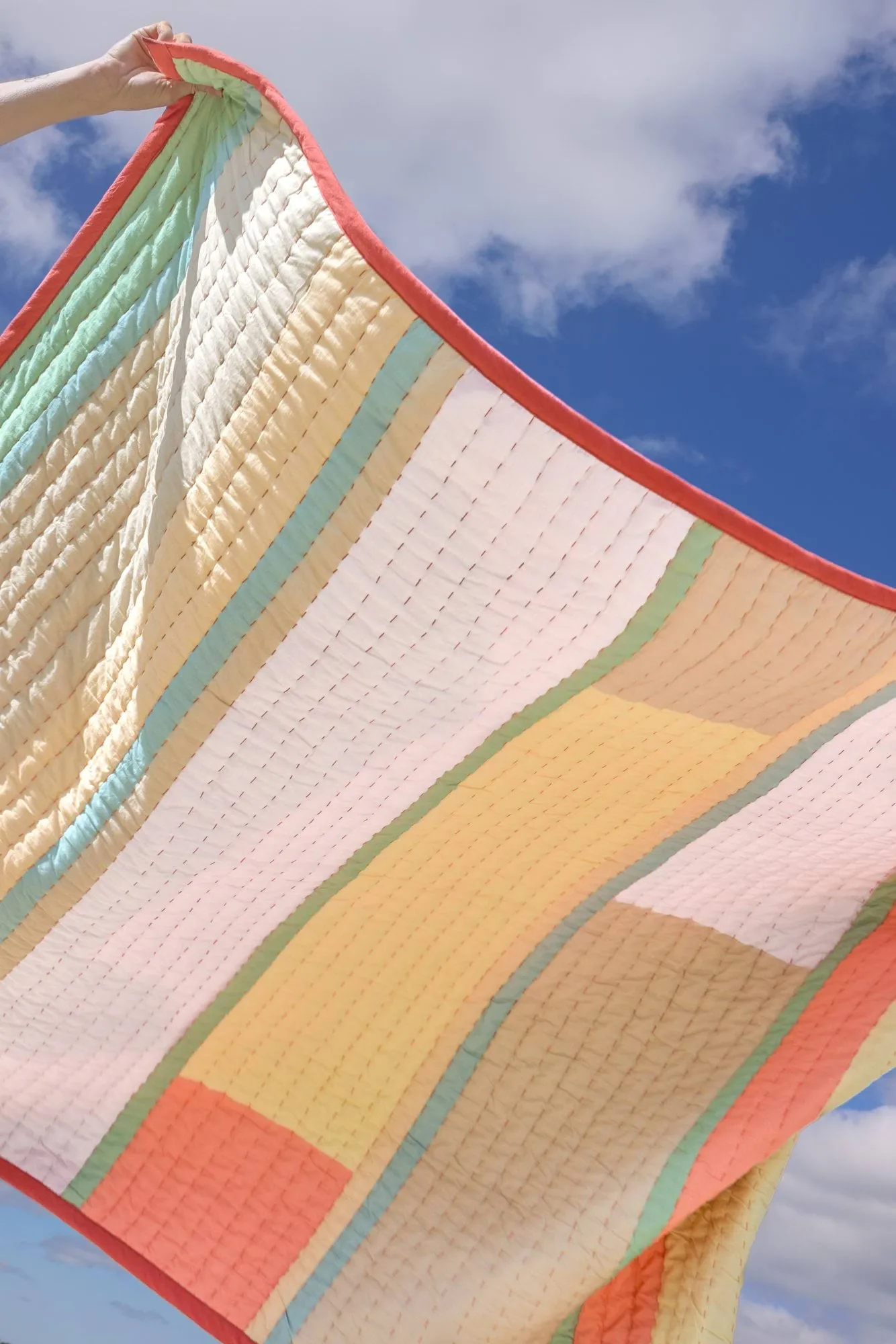 Pavilion throw blanket, Coral-multicolour, 140x200 cm Hübsch Interior