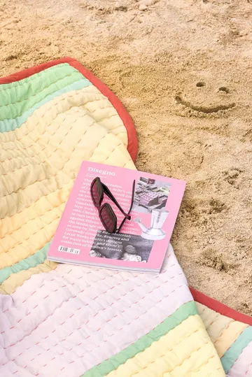 Pavilion throw blanket - Coral-multicolour, 140x200 cm - Hübsch Interior