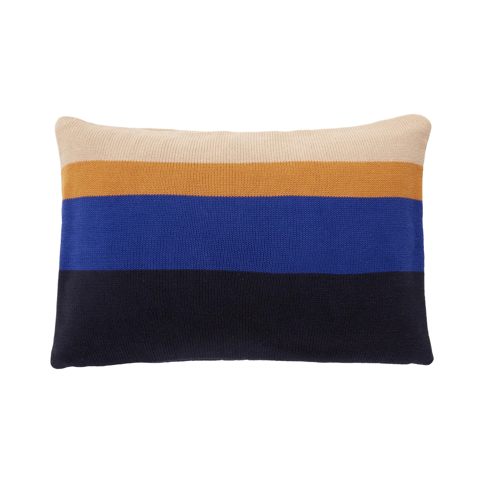 Pillow with cotton filling 40x60 cm, Blue-amber-beige Hübsch Interior