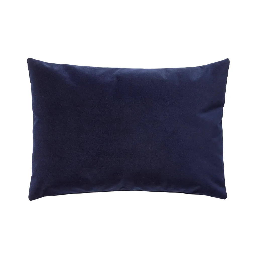 Pillow with Velour filling 40x60 cm, Blue Hübsch Interior
