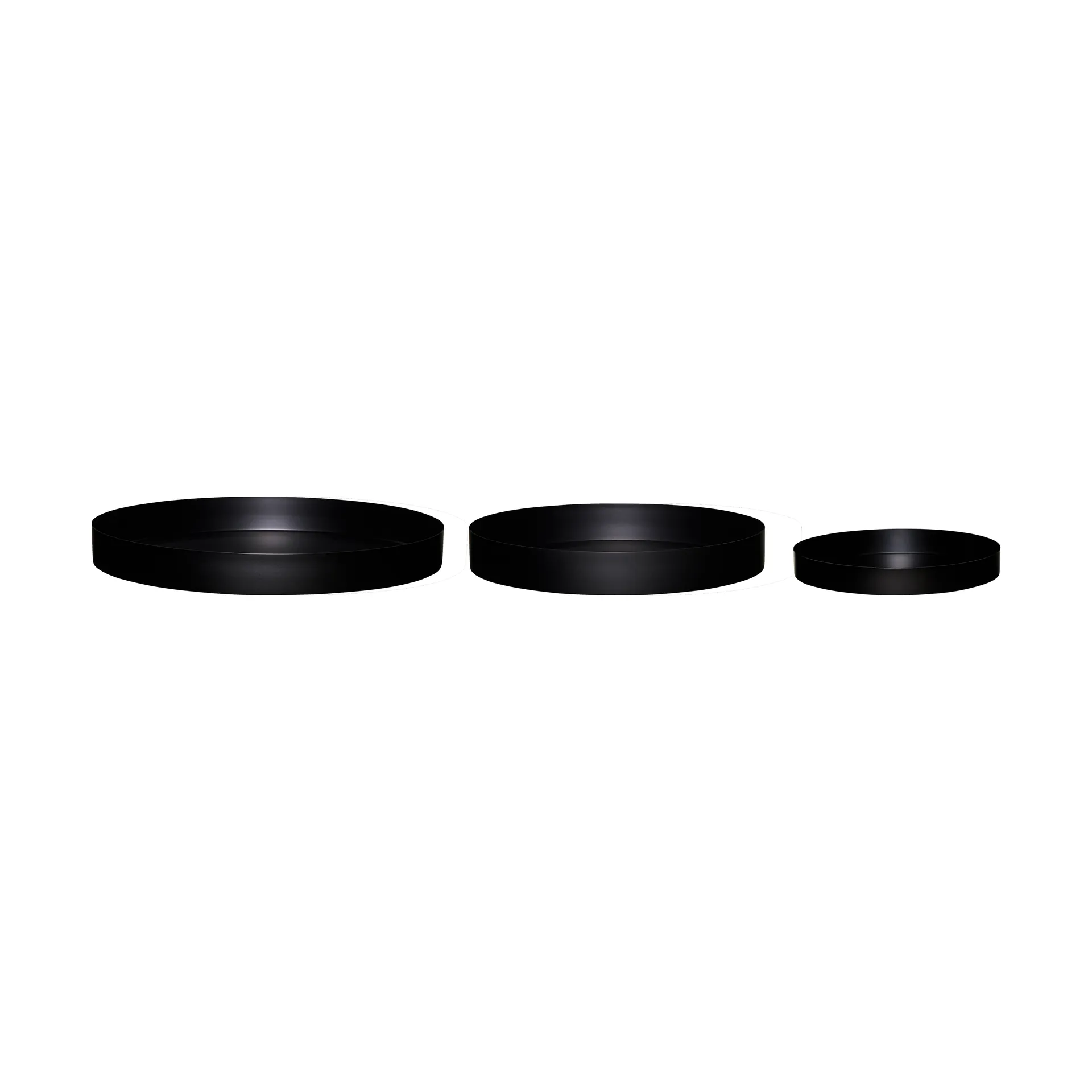 Planter Saucer 2-pack, Metal-black Hübsch Interior