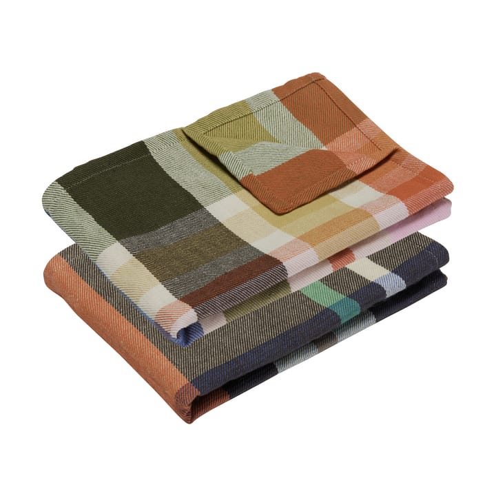 Playful kitchen towel 2-pack - Multicolor - Hübsch