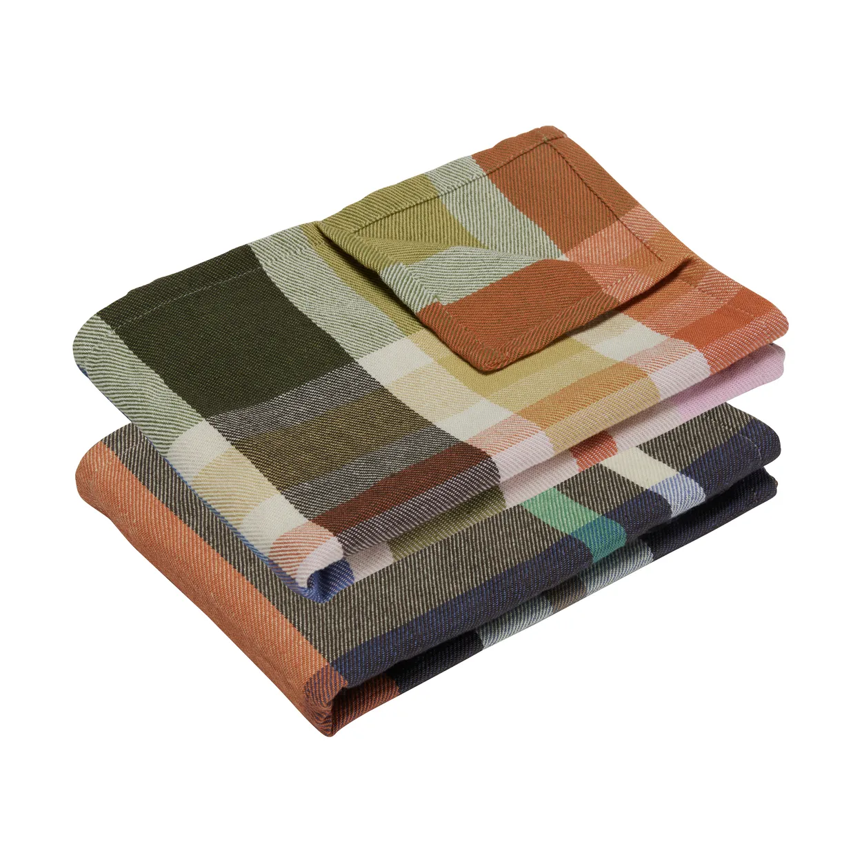 Hübsch Playful kitchen towel 2-pack Multicolor | Scandinavian Design | Bath towels | Multi