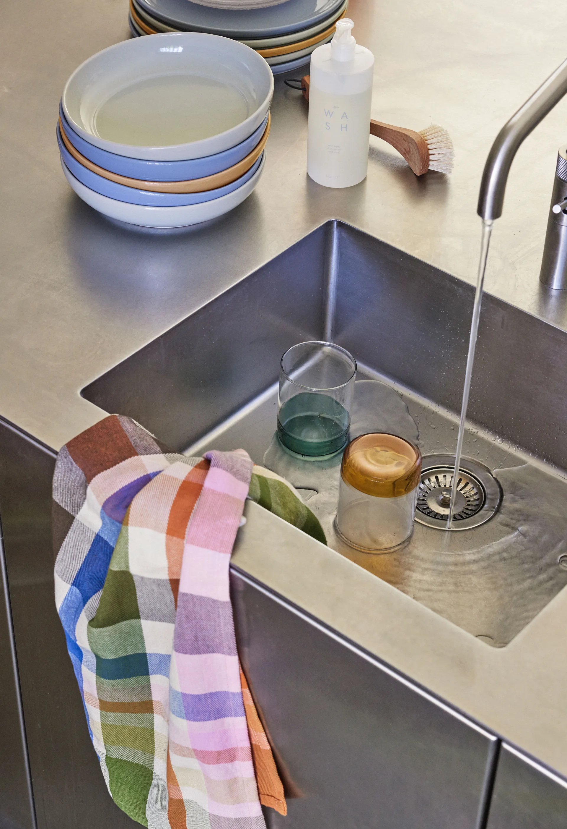 Playful kitchen towel 2-pack, Multicolor Hübsch Interior
