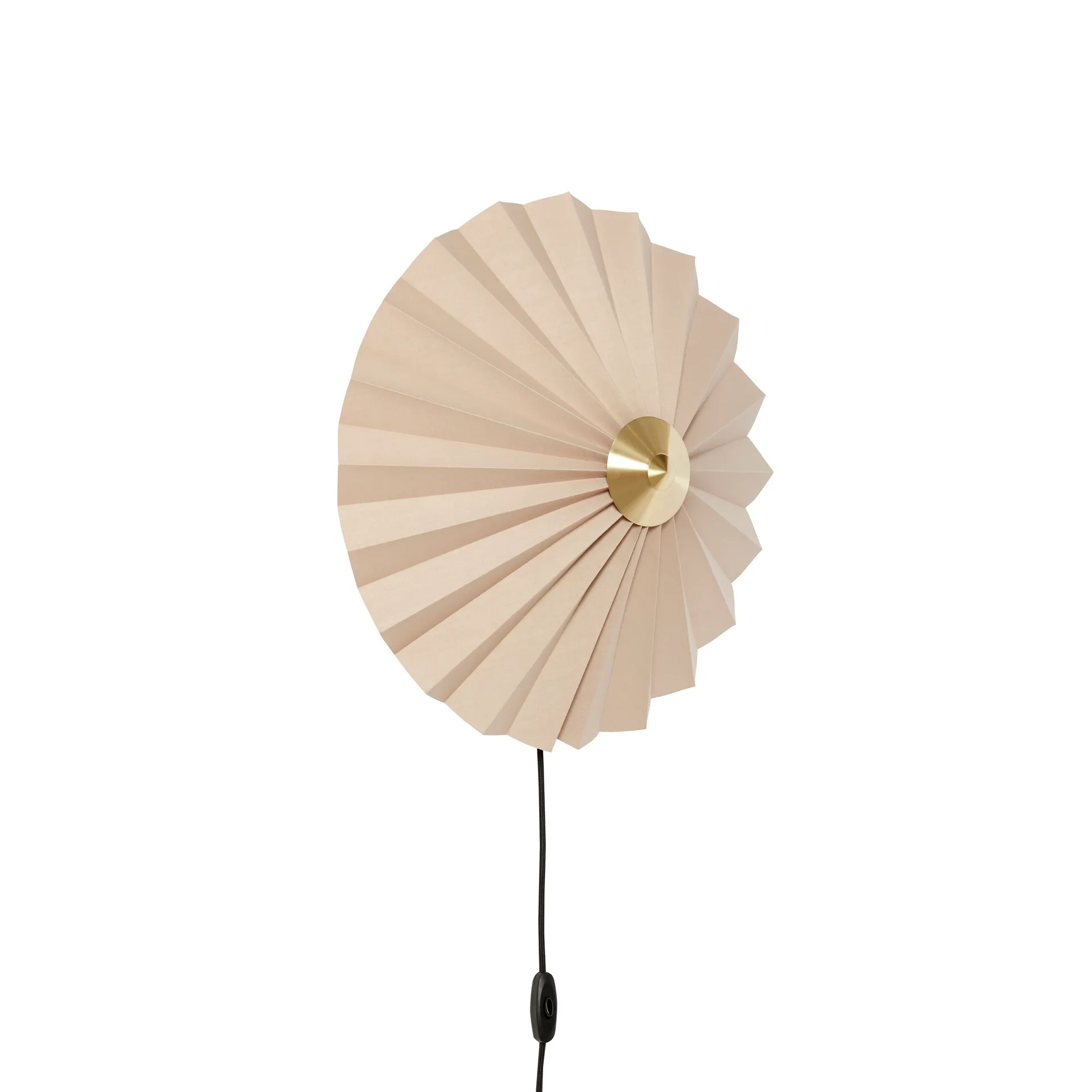 Pliss wall lamp, Beige Hübsch Interior