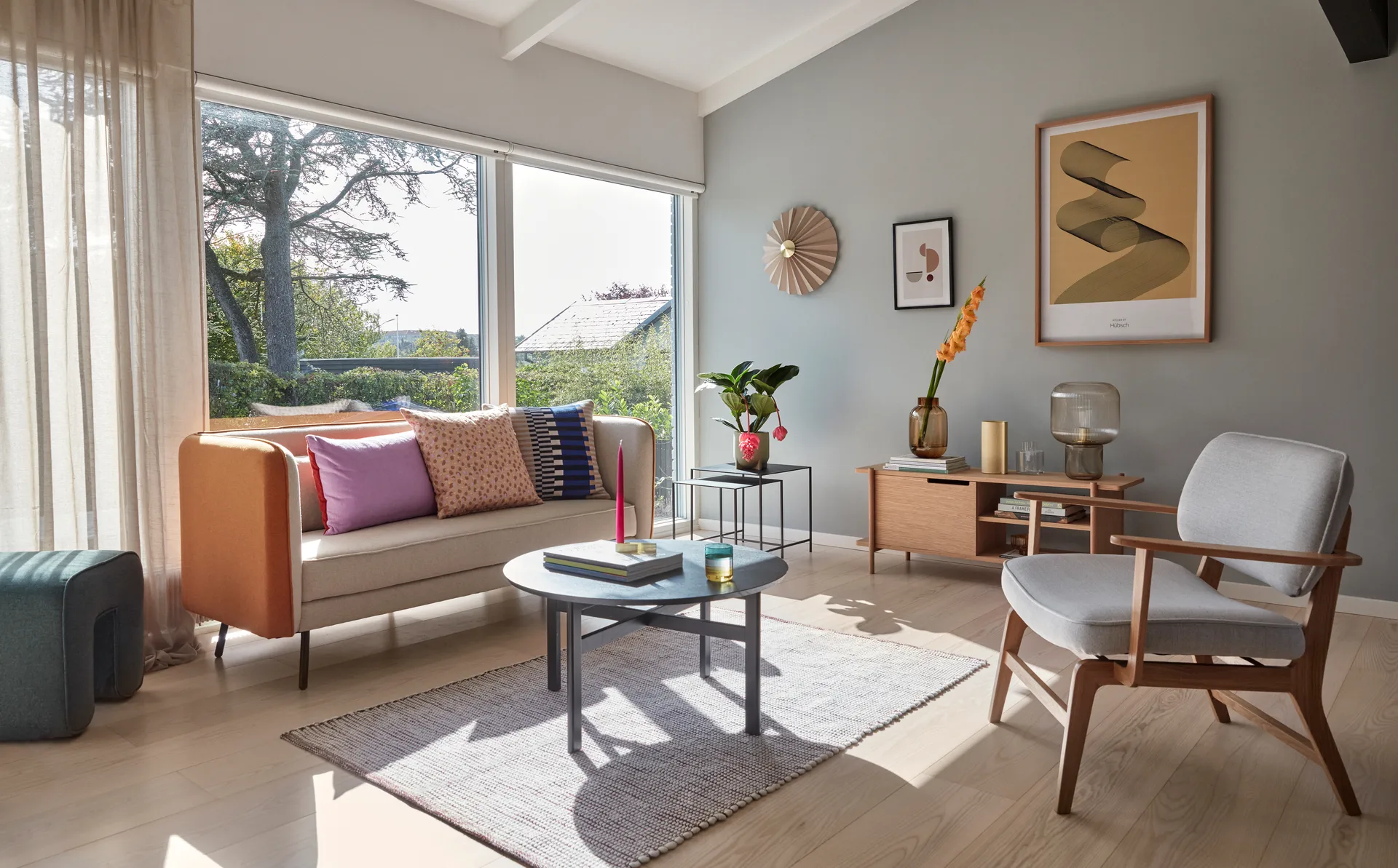 Pliss wall lamp, Beige Hübsch Interior