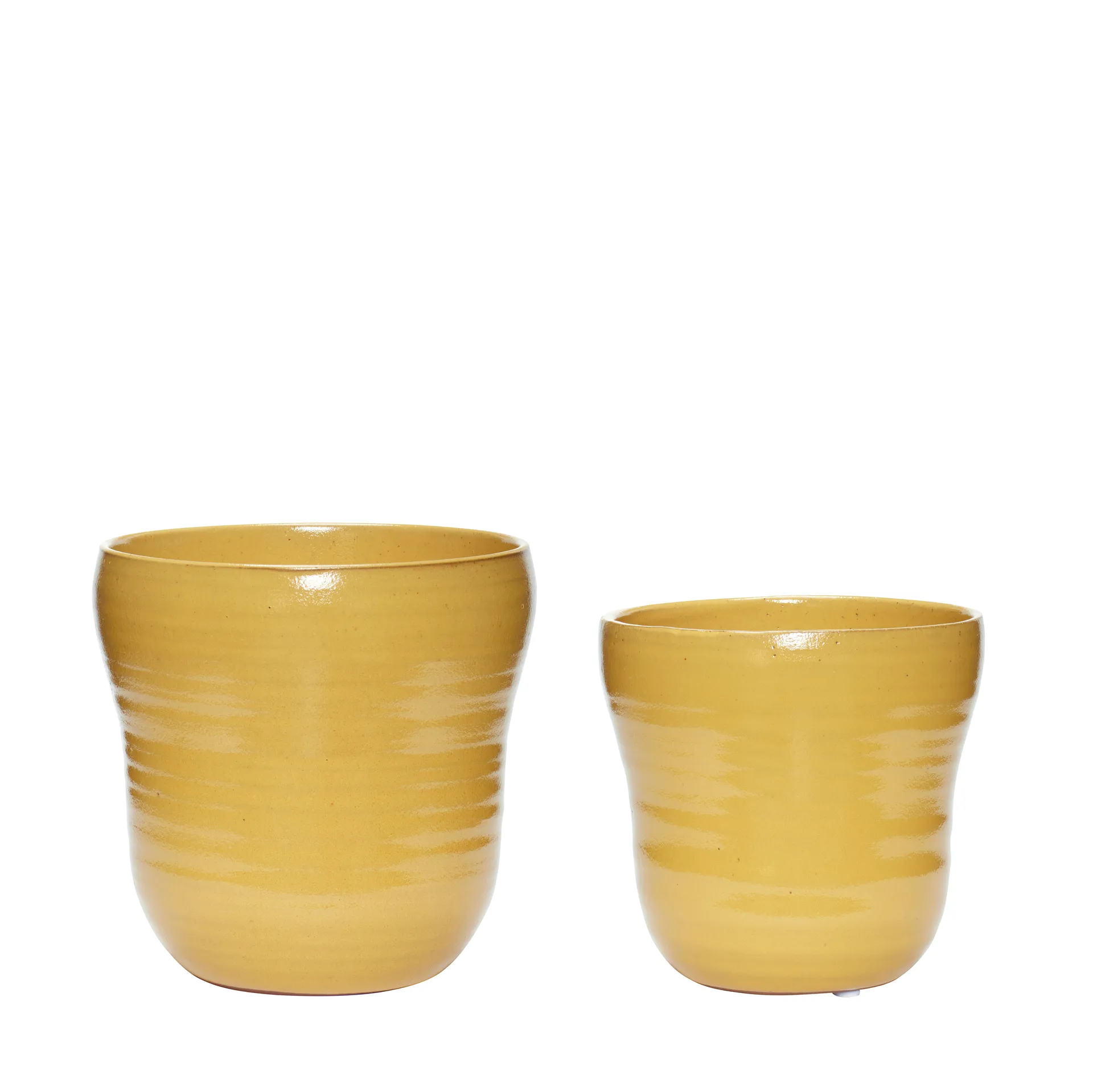 Pot 2-pack, Yellow Hübsch Interior