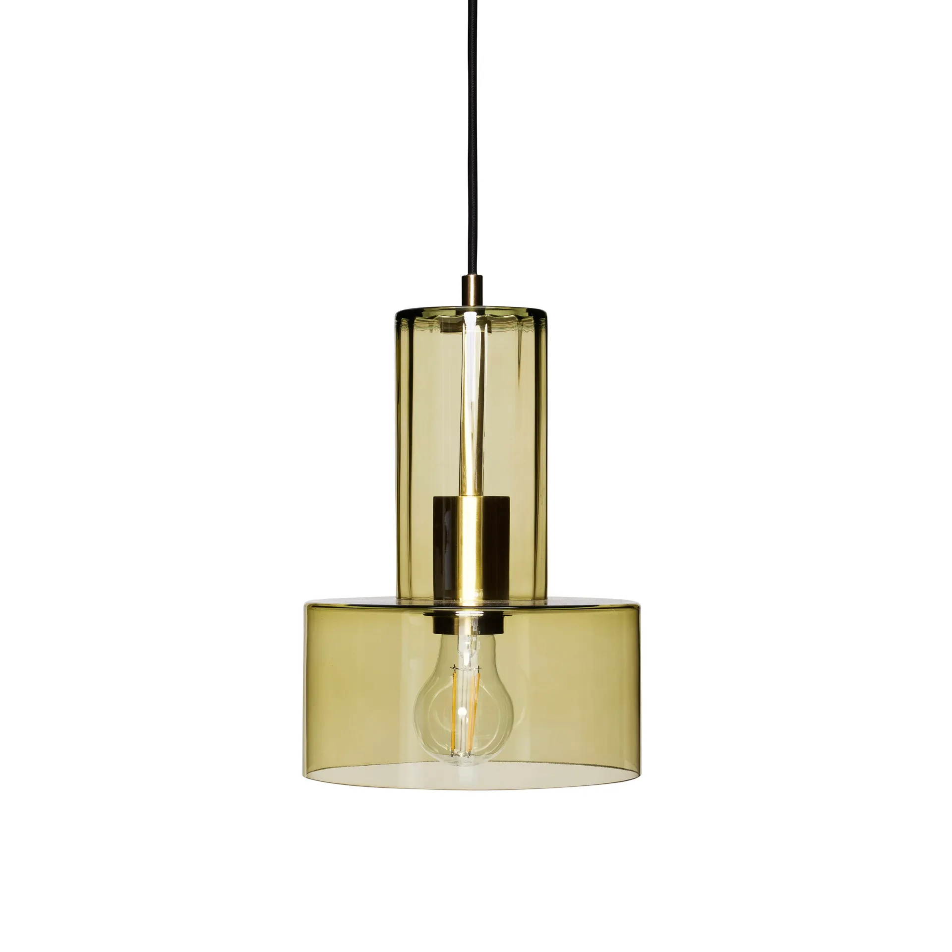 Ripple pendant lamp, Green Hübsch Interior