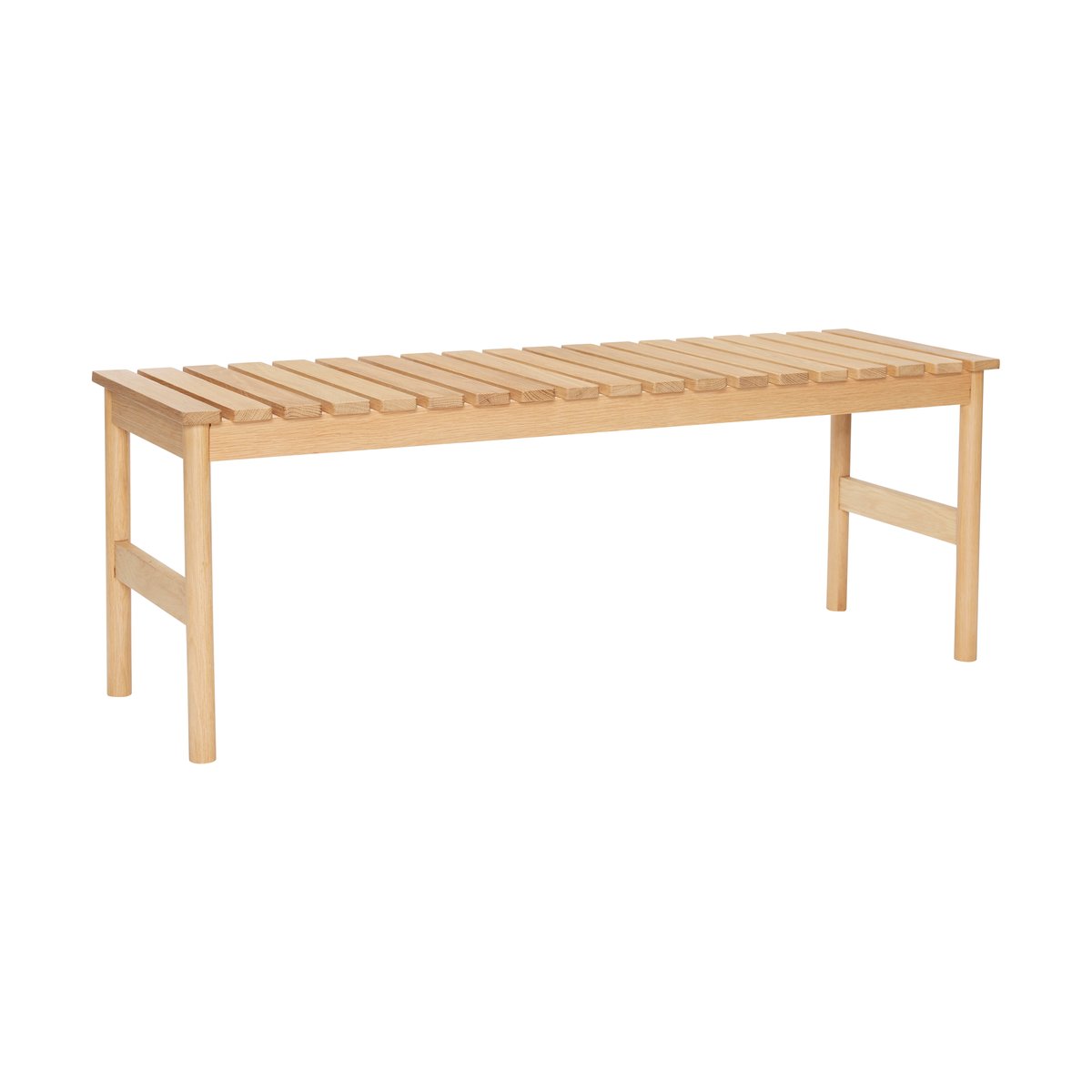 Hübsch Row bench large Oak | Scandinavian Design | Benches | Beige