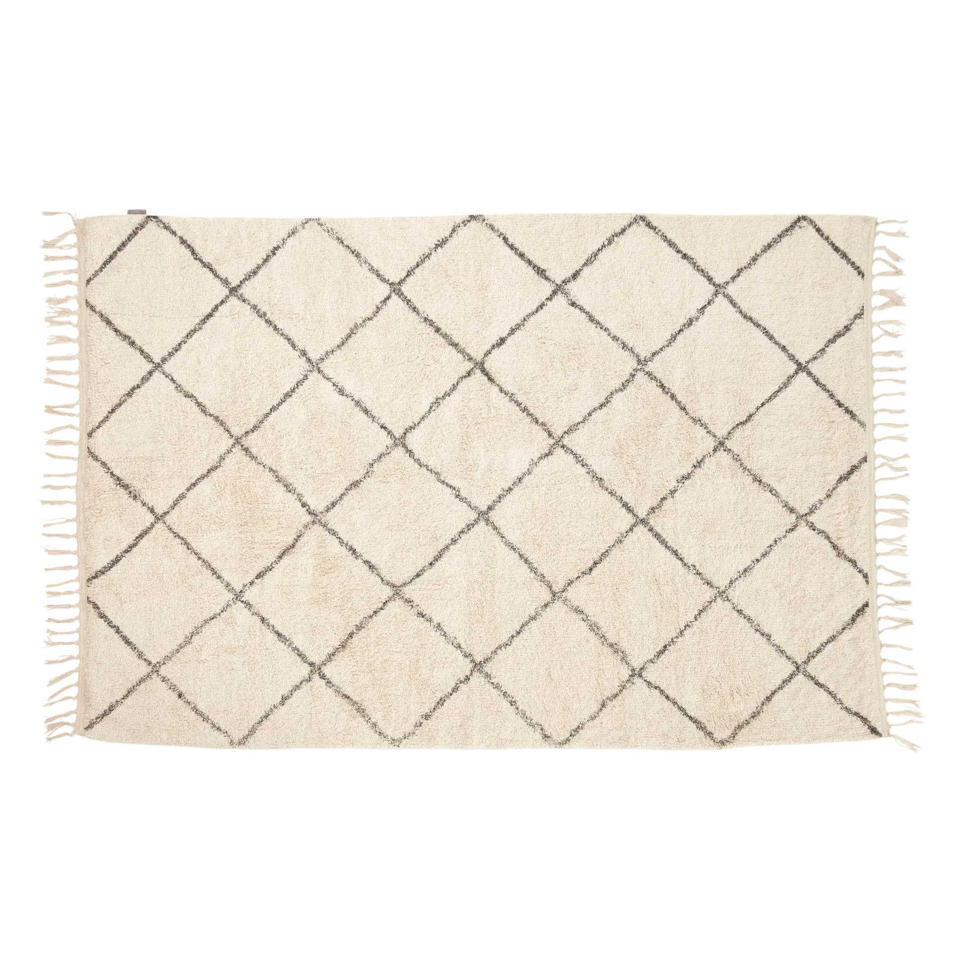 Rug 120x180 cm viscose beige, White-gray Hübsch Interior