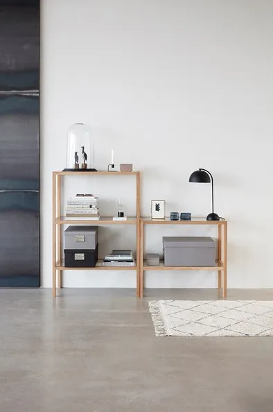 Rug 90x150 cm, White-gray Hübsch Interior