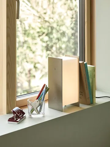 Sabi table lamp - Nickel, 13x25x10 cm - Hübsch