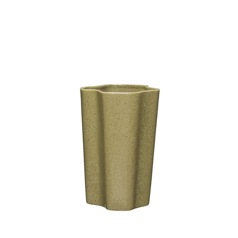 Hübsch Sapo vase 30 cm Yellow | Scandinavian Design | Vases | Yellow