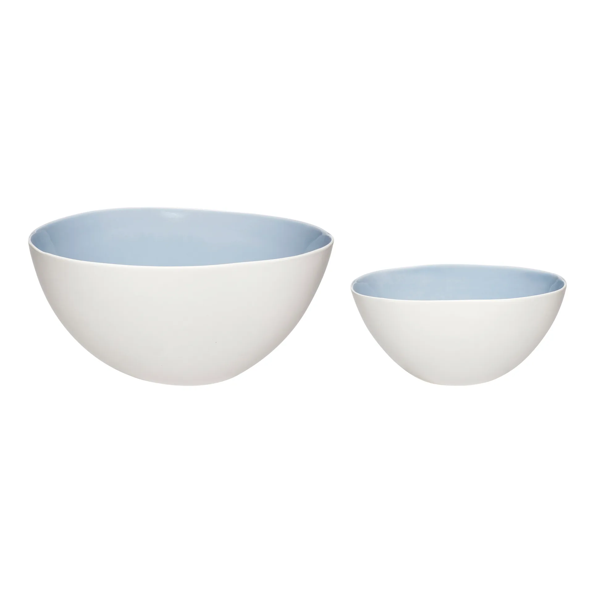 Serving bowls 2-pack, Gray-white Hübsch Interior