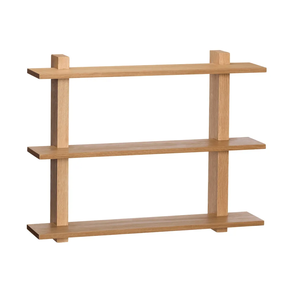 Simple wall shelf, Oak, 60x47x60 cm Hübsch