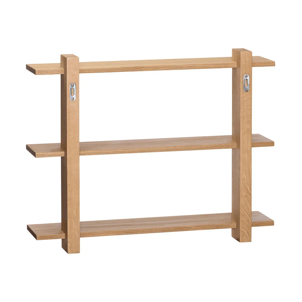 Simple wall shelf, Oak, 60x47x60 cm Hübsch