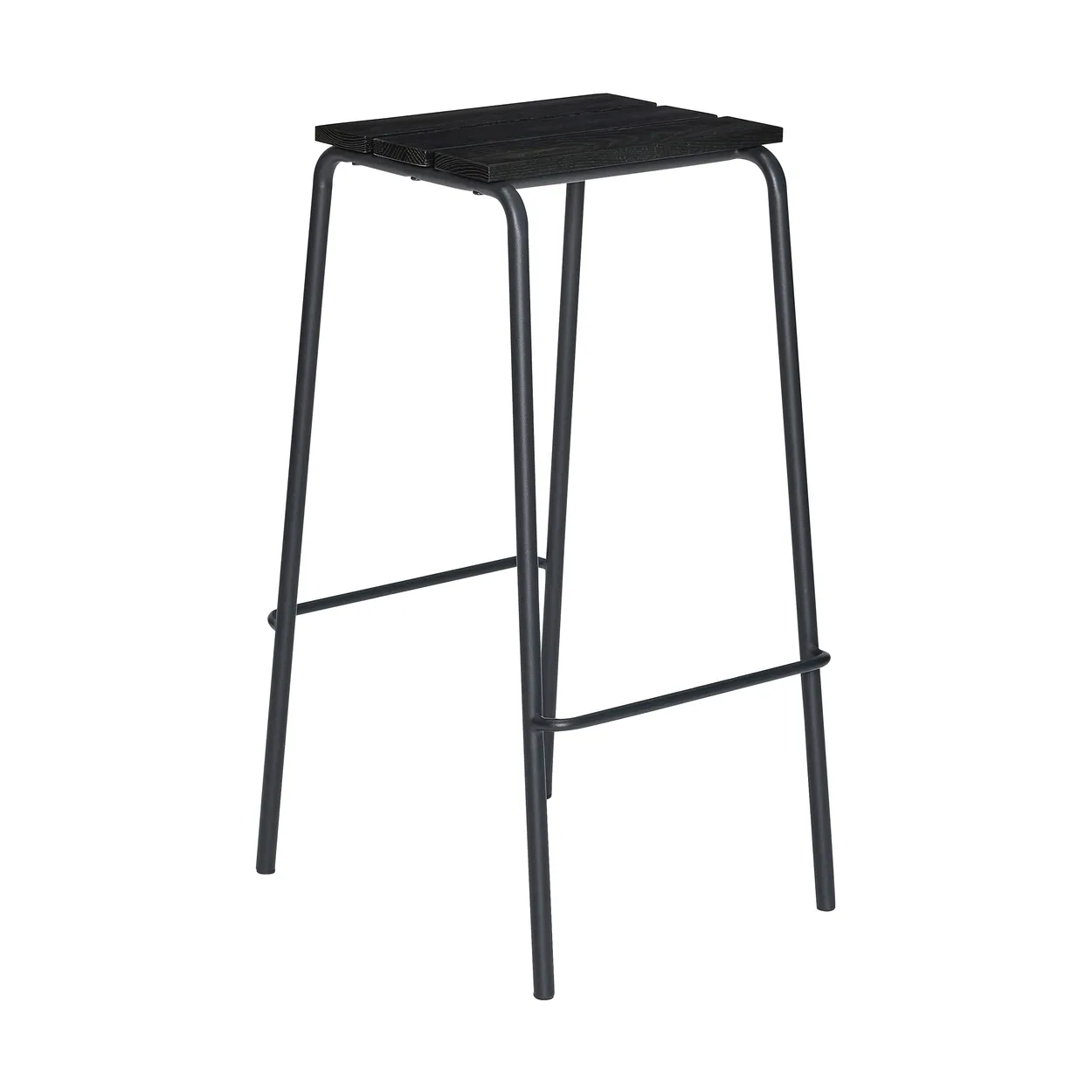 Hübsch Stilt bar stool Black