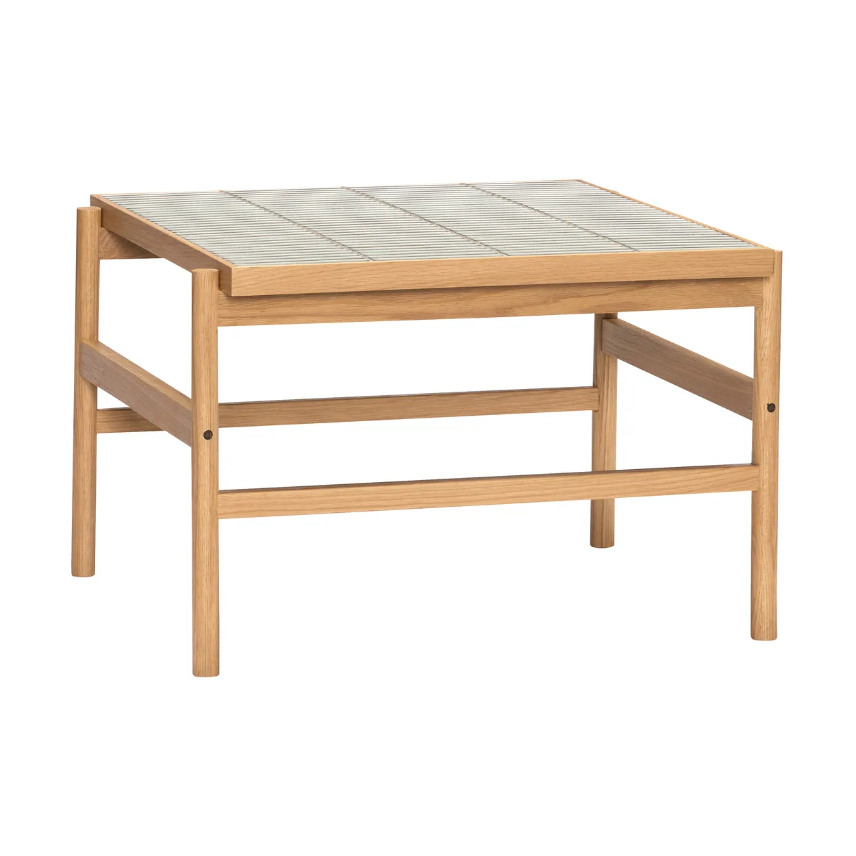 Hübsch Tile coffee table Oak Mint | Scandinavian Design | Coffee tables | Beige