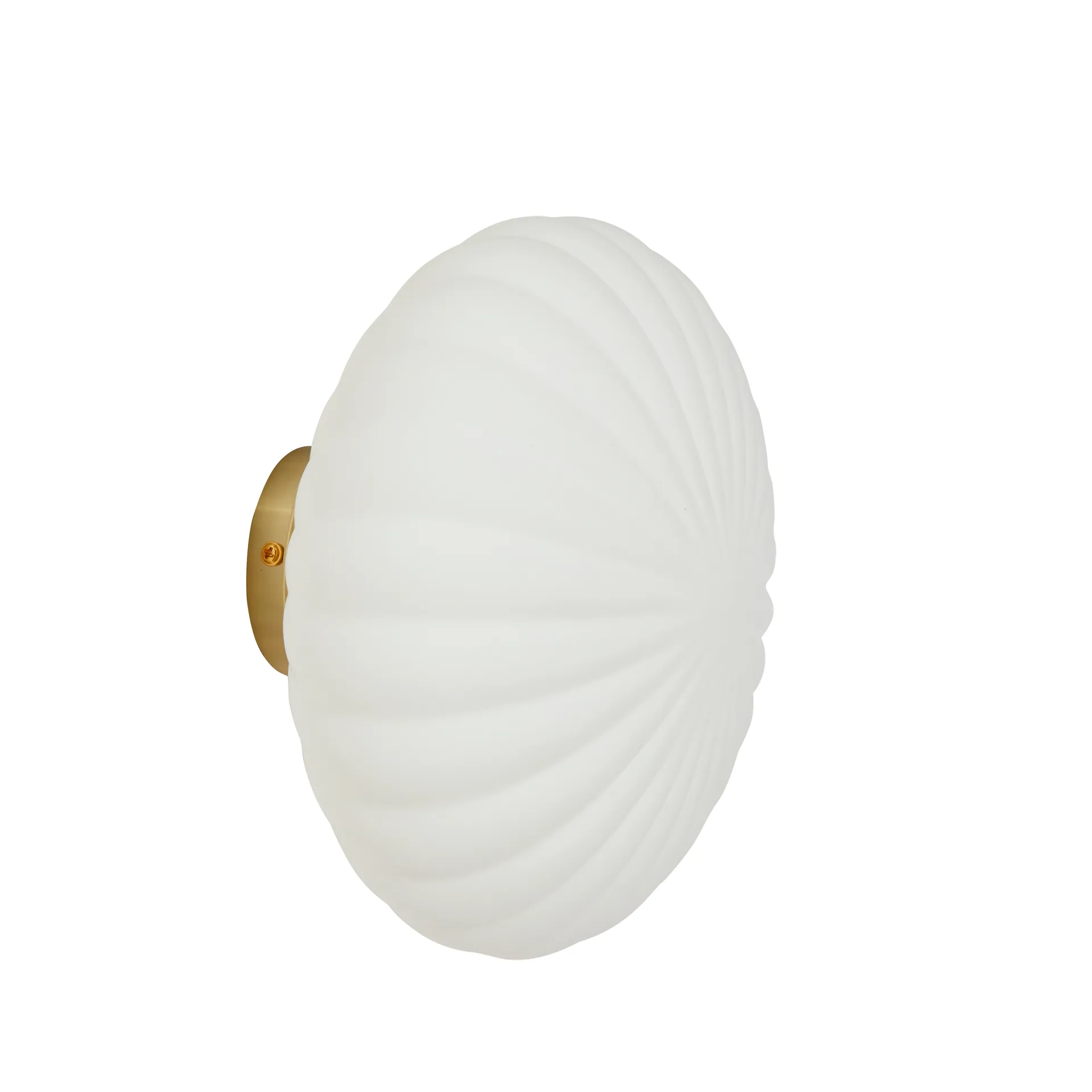 Wall lamp, Metal-glass-brass-opal Hübsch Interior