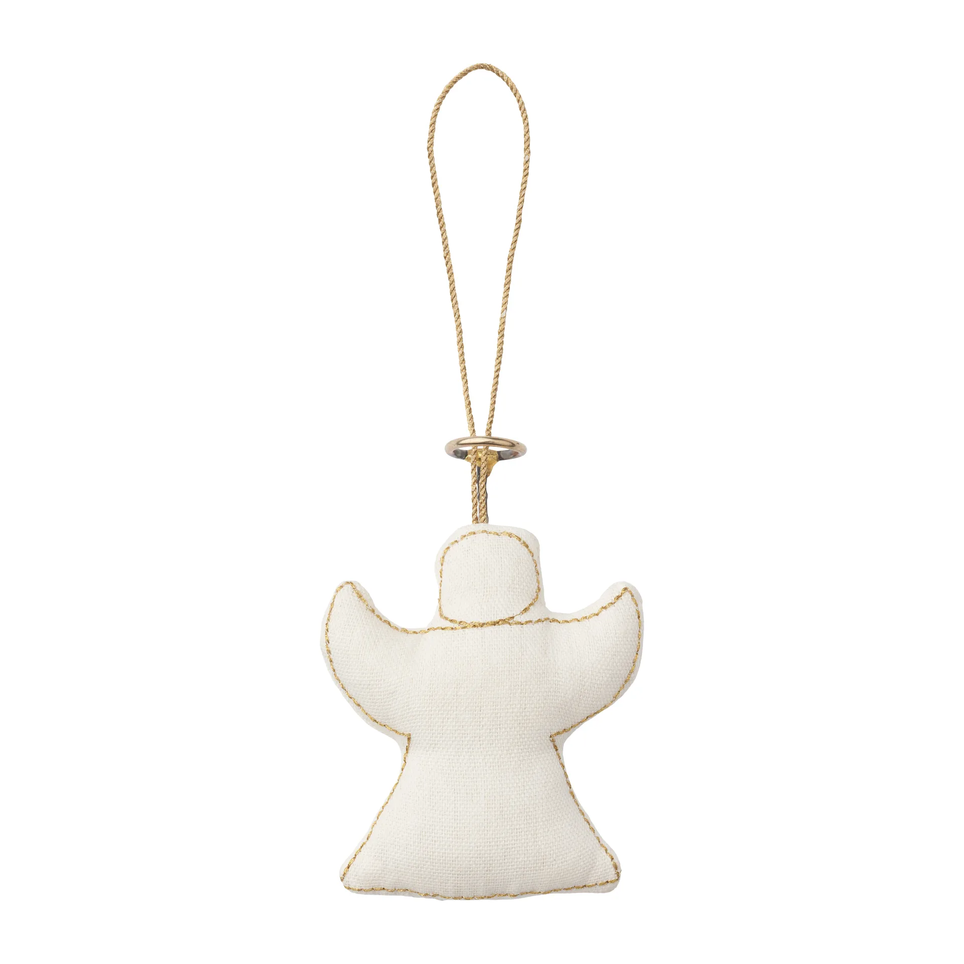 Humdakin Angel Christmas tree decoration cotton, Off white/gold Humdakin