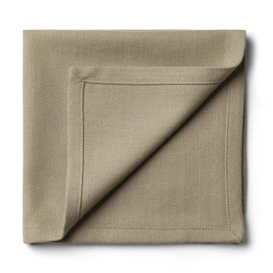 Humdakin fabric napkin 40x40 cm 2-pack Oak | Scandinavian Design | Linen & cotton napkins | Green