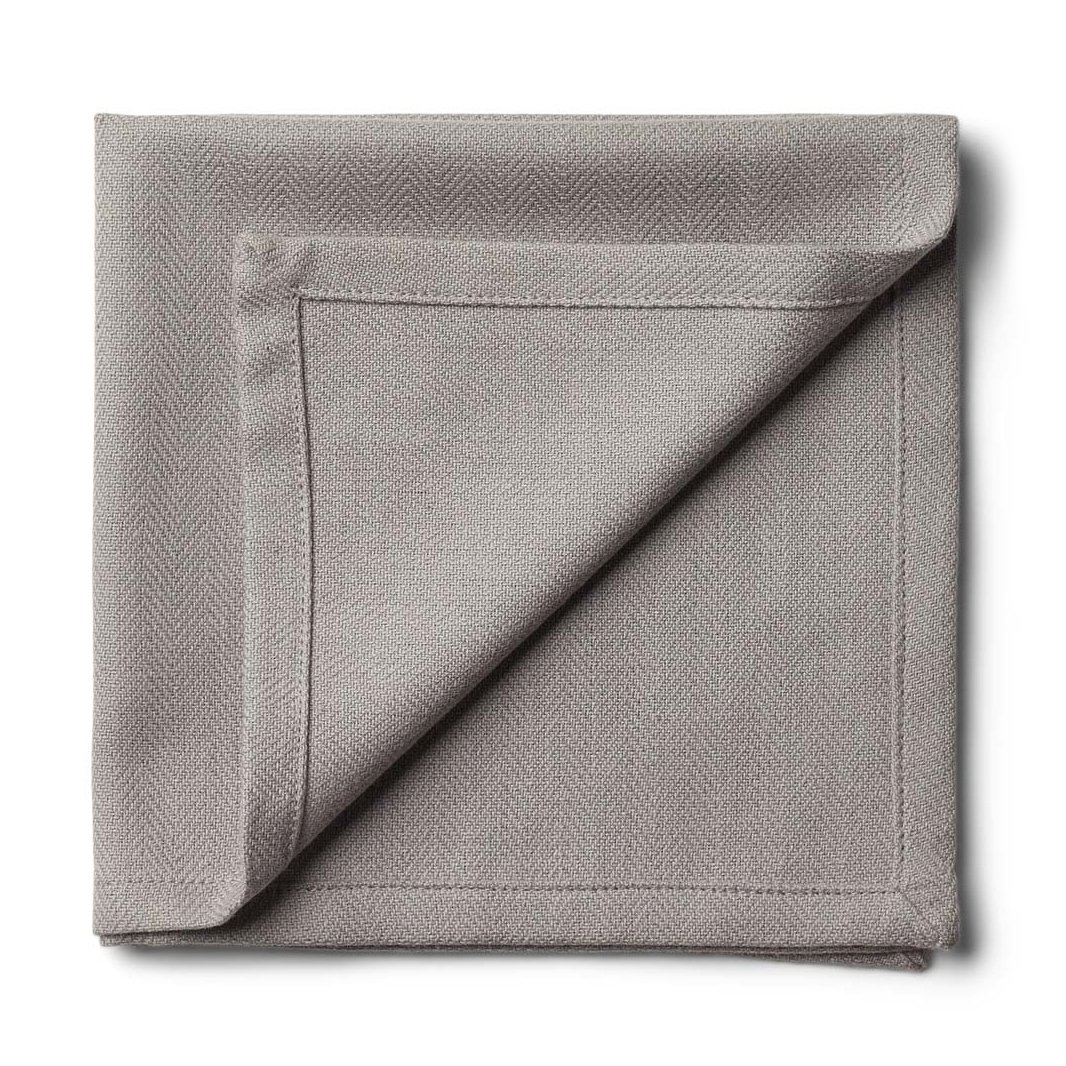Humdakin fabric napkin 40x40 cm 2-pack Stone | Scandinavian Design | Linen & cotton napkins | Grey