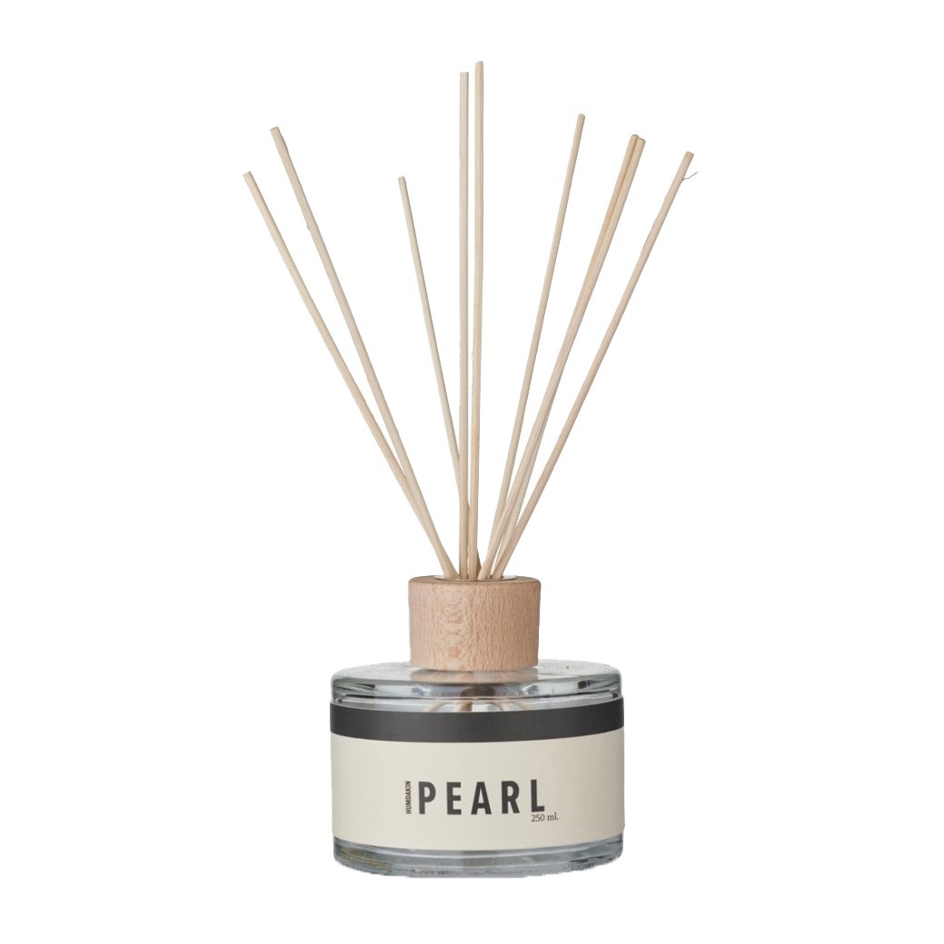 Humdakin fragrance sticks 250 ml Pearl | Scandinavian Design | Scented candles & diffusers | Transparent