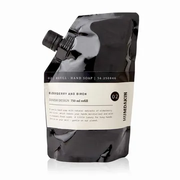 Humdakin hand soap refill 750 ml - Elderberry & birch - Humdakin