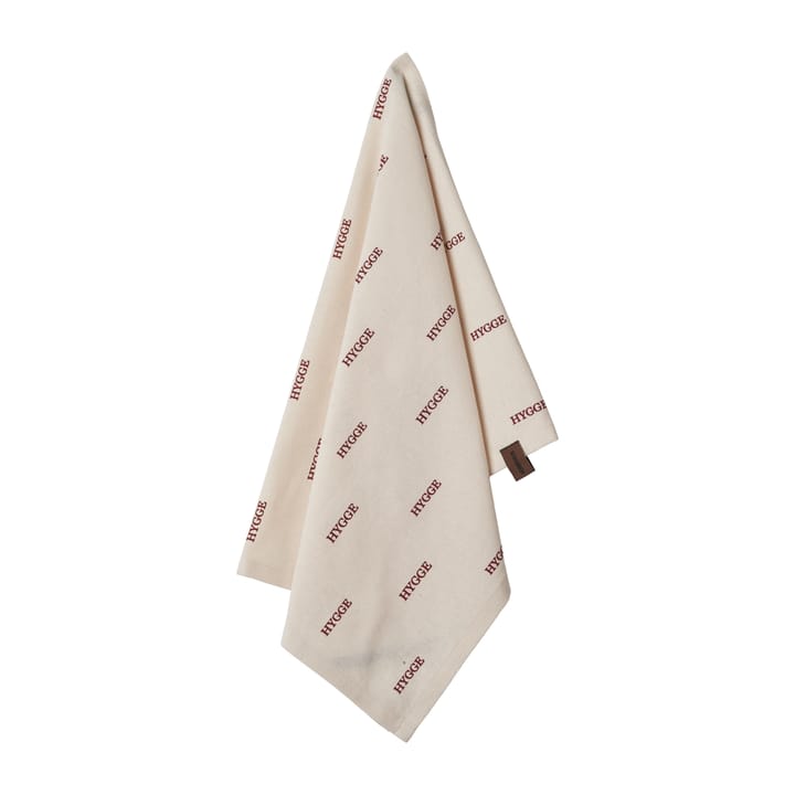 Humdakin Hygge kitchen towel - Off white/Red - Humdakin