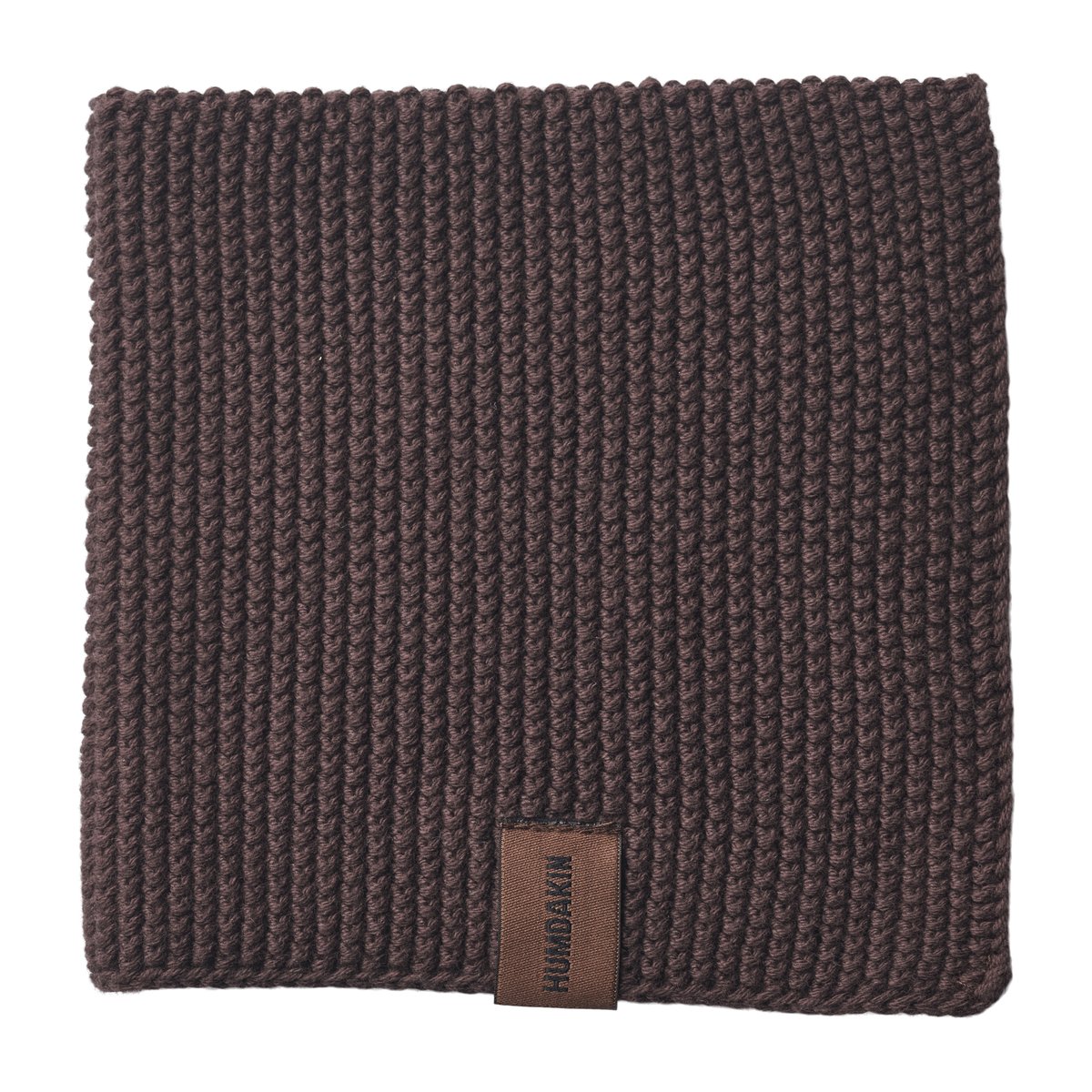 Humdakin Knitted dishcloth 28x28 cm Coco | Scandinavian Design | Dishcloths & brushes | Brown