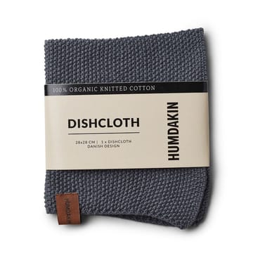 Humdakin Knitted dishcloth 28x28 cm - Dark ash  - Humdakin