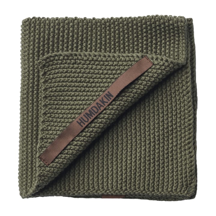 Humdakin Knitted dishcloth 28x28 cm, Evergreen Humdakin