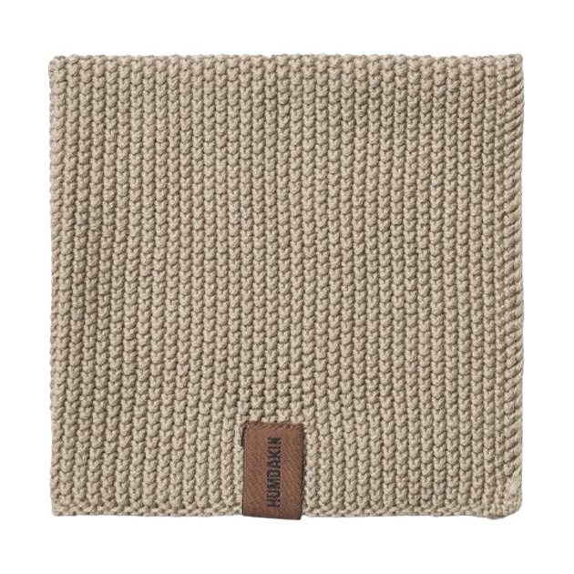 Humdakin Knitted dishcloth 28x28 cm Oak | Scandinavian Design | Dishcloths & brushes | Green