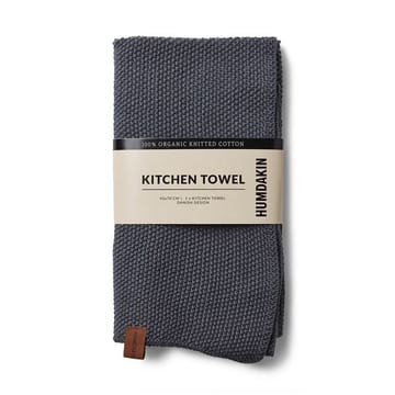 Humdakin Knitted kitchen towel 45x70 cm - Dark ash - Humdakin