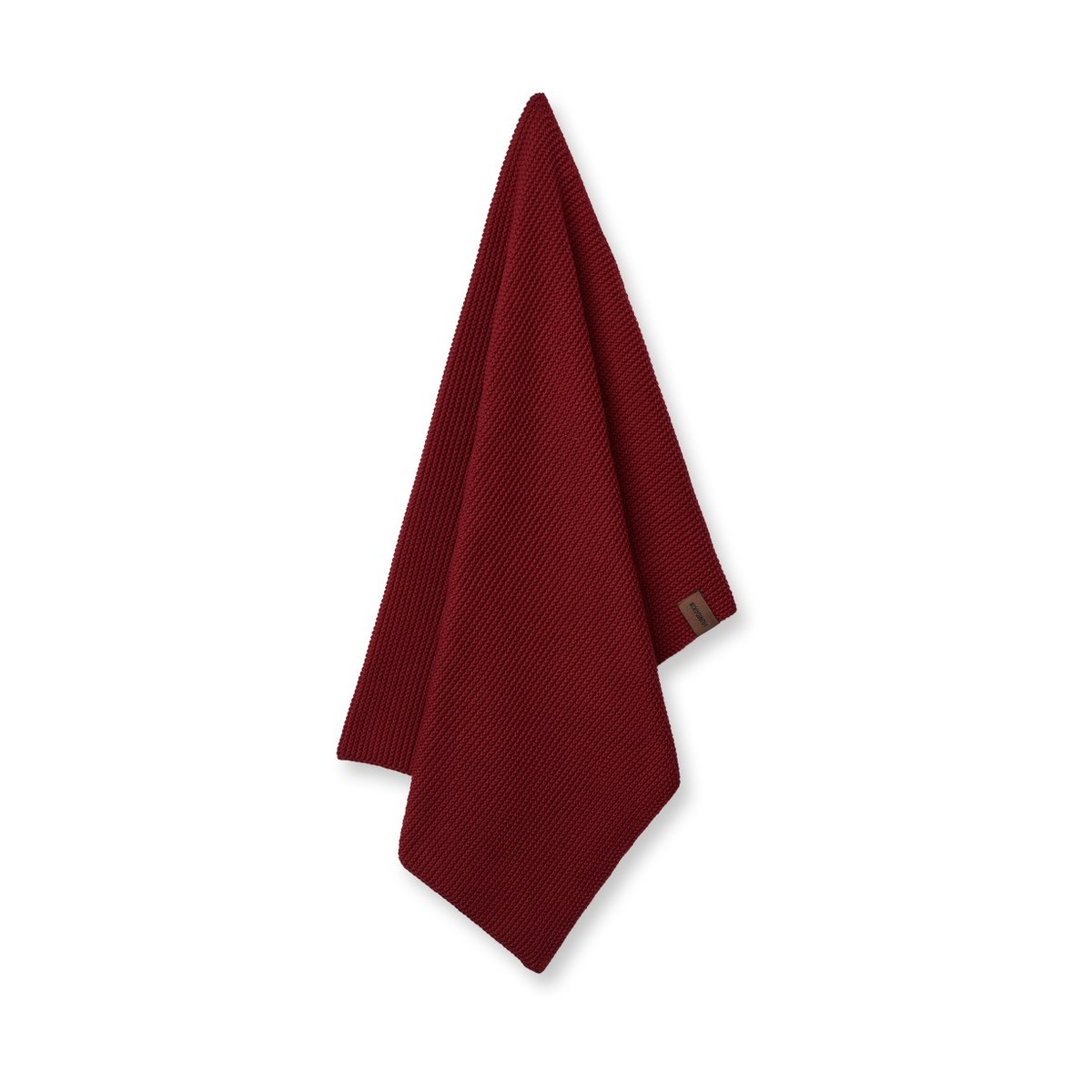Humdakin Knitted kitchen towel 45x70 cm Maroon | Scandinavian Design | Kitchen tea towels | Red