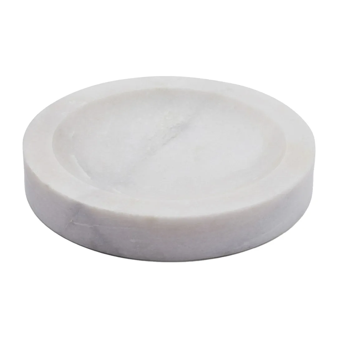 Humdakin marble tray Ø30 cm, Natural-white Humdakin