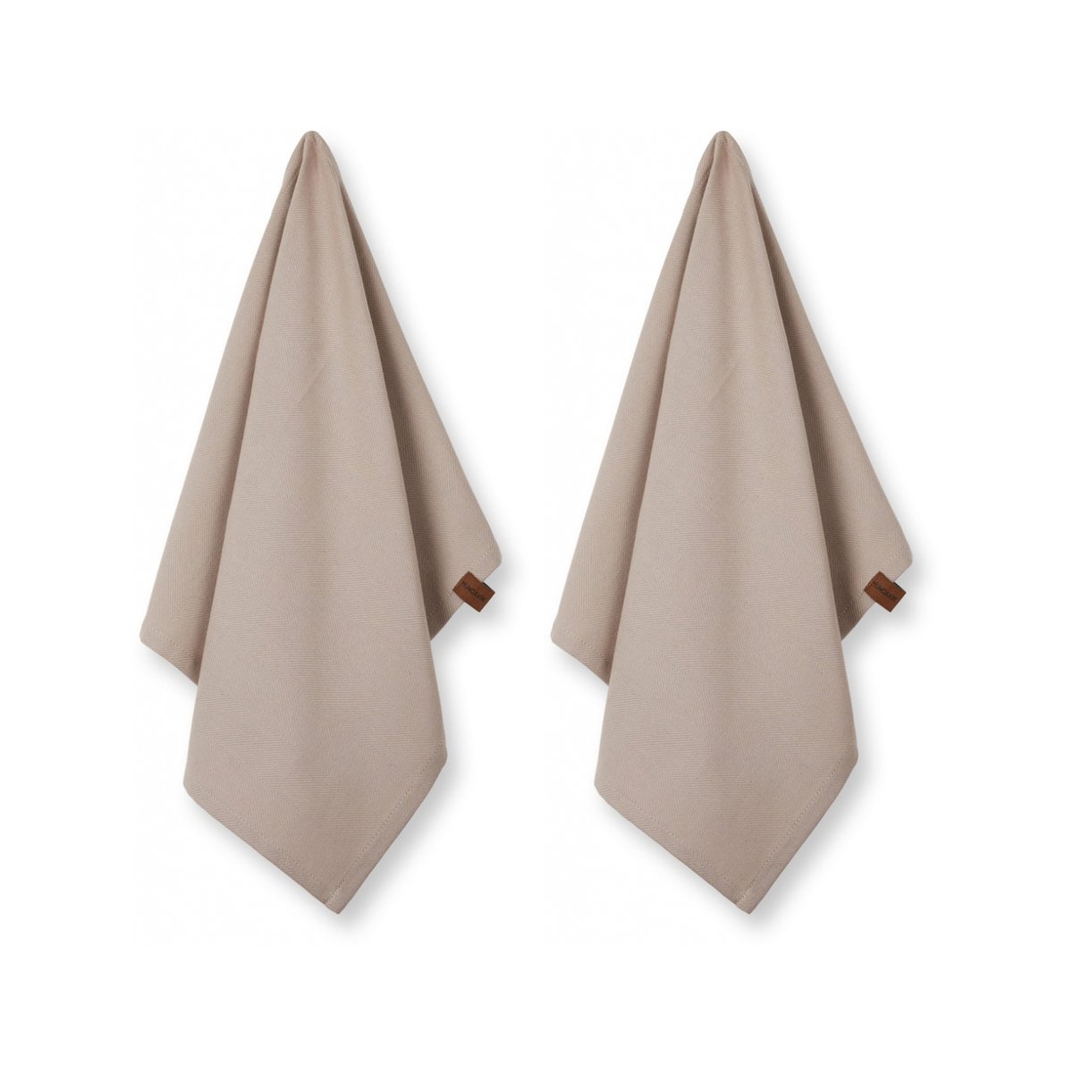 Humdakin Humdakin Organic kitchen towel 45x70 cm 2-pack Light stone