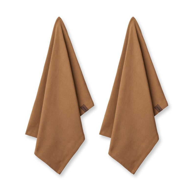 Humdakin Humdakin Organic kitchen towel 45x70 cm 2-pack Tabacco