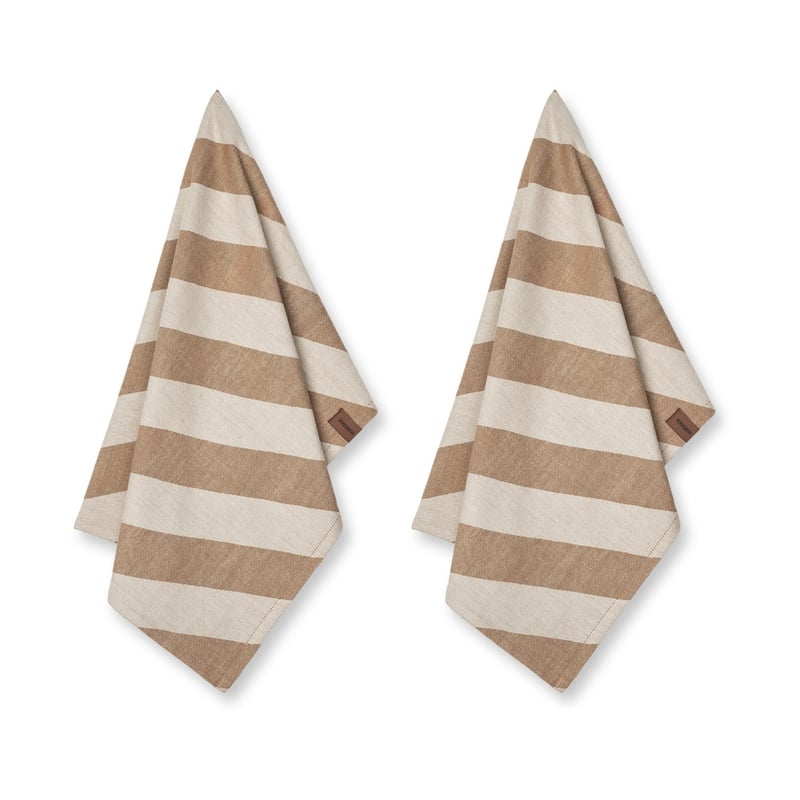 Humdakin Humdakin Recycled kitchen towel 45x70 cm 2-pack Beige candy