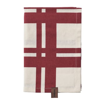 Humdakin Red Check kitchen towel 2-pack - Off white/Red - Humdakin