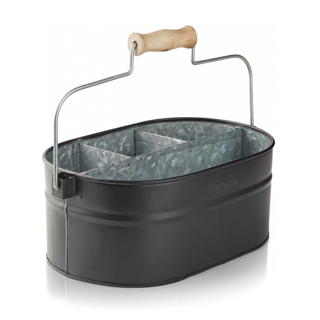 Humdakin Humdakin System bucket storage box 30x19 cm Matte black