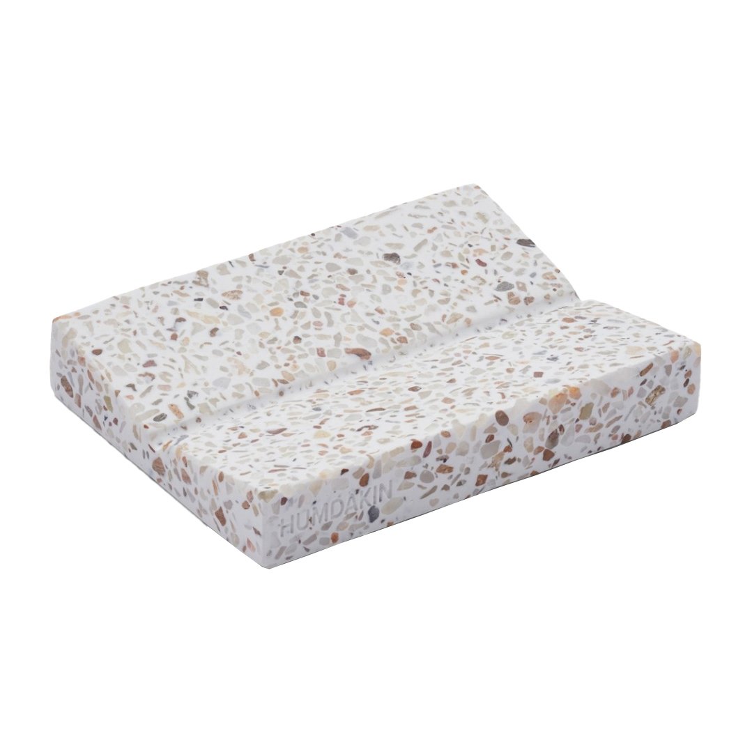 Humdakin Terrazzo soap dish 9x19 cm Red-beige | Scandinavian Design | Soap dispensers & dishes | Red
