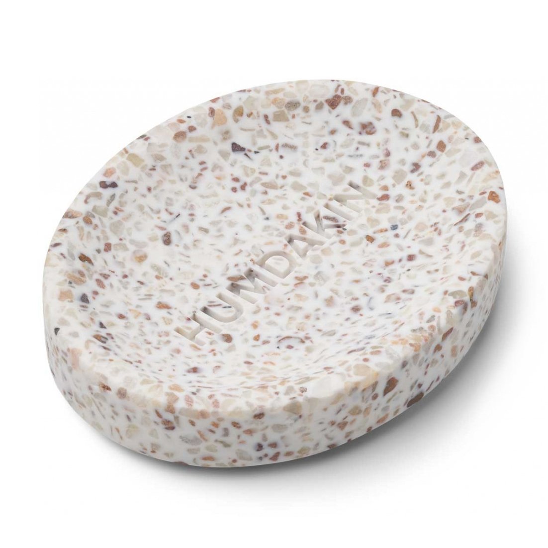 Humdakin Terrazzo soap dish10x13 cm White-brown | Scandinavian Design | Soap dispensers & dishes | White