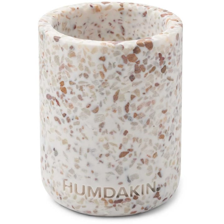 Humdakin Terrazzo tooth brush mug 10 cm - White-brown - Humdakin