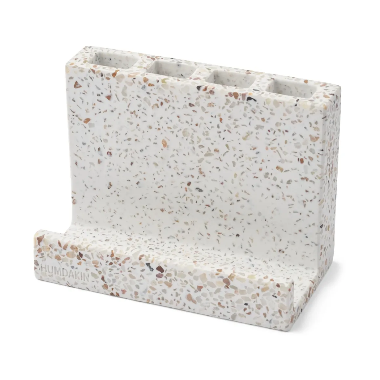 Humdakin Terrazzo toothbrush holder, Red-beige Humdakin