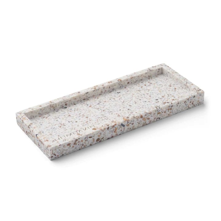 Humdakin Terrazzo tray 10x25 cm - White-brown - Humdakin